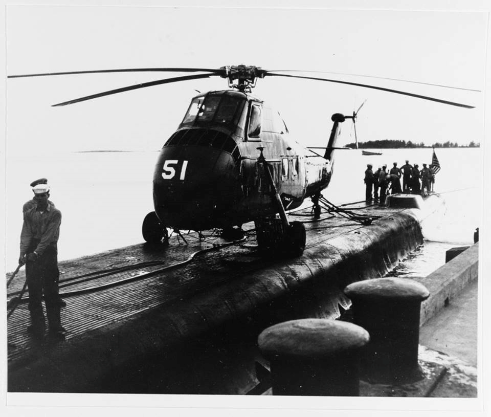 Uss Corporal Ss 346 First Submarine To Reel In A Helicopter Naval Helicopter Association Historical Society